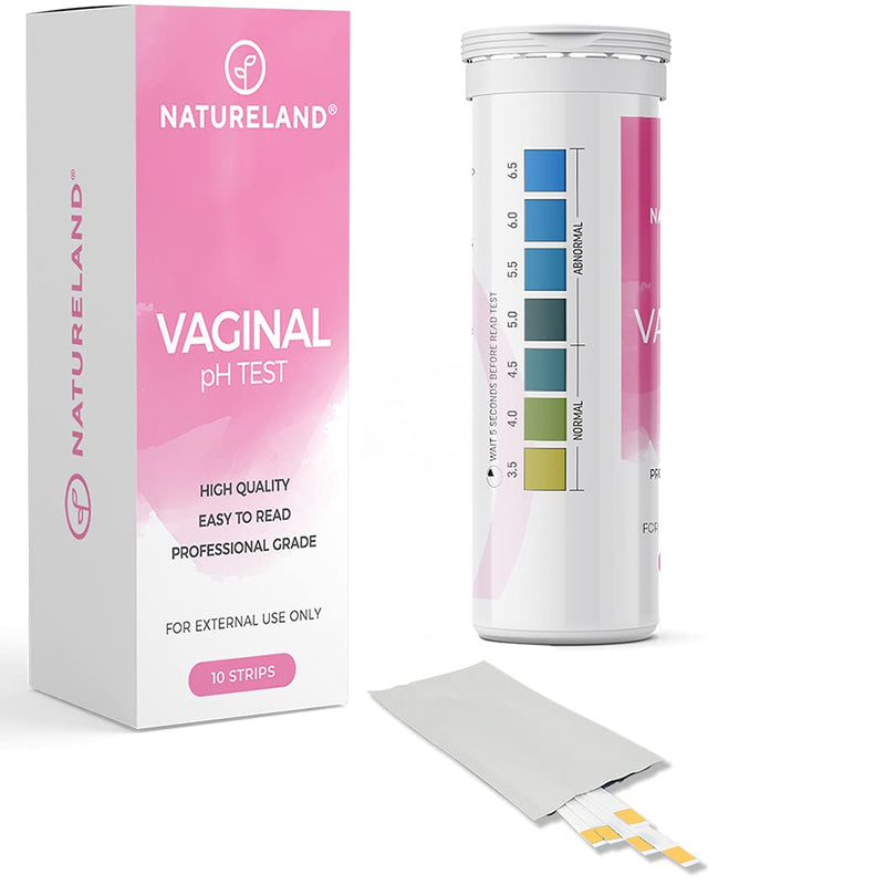 [Australia - AusPower] - Vaginal Health pH Test Strips, Feminine pH Test, Value Pack | Monitor Vaginal Intimate Health & Prevent Infection | Accurate Acidity & Alkalinity Balance (10 Strips) 10 Count (Pack of 1) 