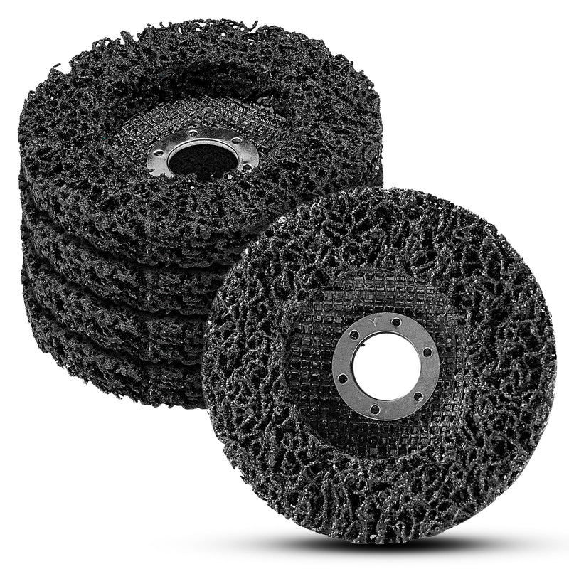 [Australia - AusPower] - NuoDunco 125 mm CSD Disc, Pack of 5 Black Cleaning Discs Sanding Discs, Nylon Flex Discs Removal of Paints Rust for Angle Grinders 