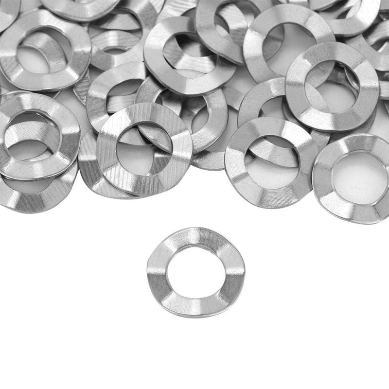 [Australia - AusPower] - Wave Spring Washer Assortment Kit Stainless Steel Spring Wave Washer 10 Sizes M3 M4 M5 M6 M8 M10 M12 M14 M16 M20(50pcs*M6) 