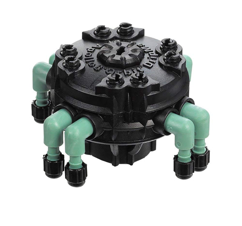 [Australia - AusPower] - 2 Pack - Orbit Adjustable Flow 8-Port Drip Irrigation Manifold for 1/4 Inch Tube 2 