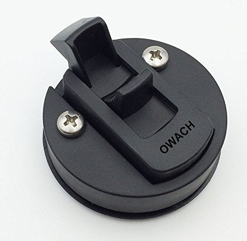 [Australia - AusPower] - Slam Latch Hatch Round Pull Latch (OWACH AL-958-1) for Boat Deck RV Cabinet Door Drawers Replace Southco M1-61 Push-to-Close (Black, 1/4" Door, Non-Locking) Black 