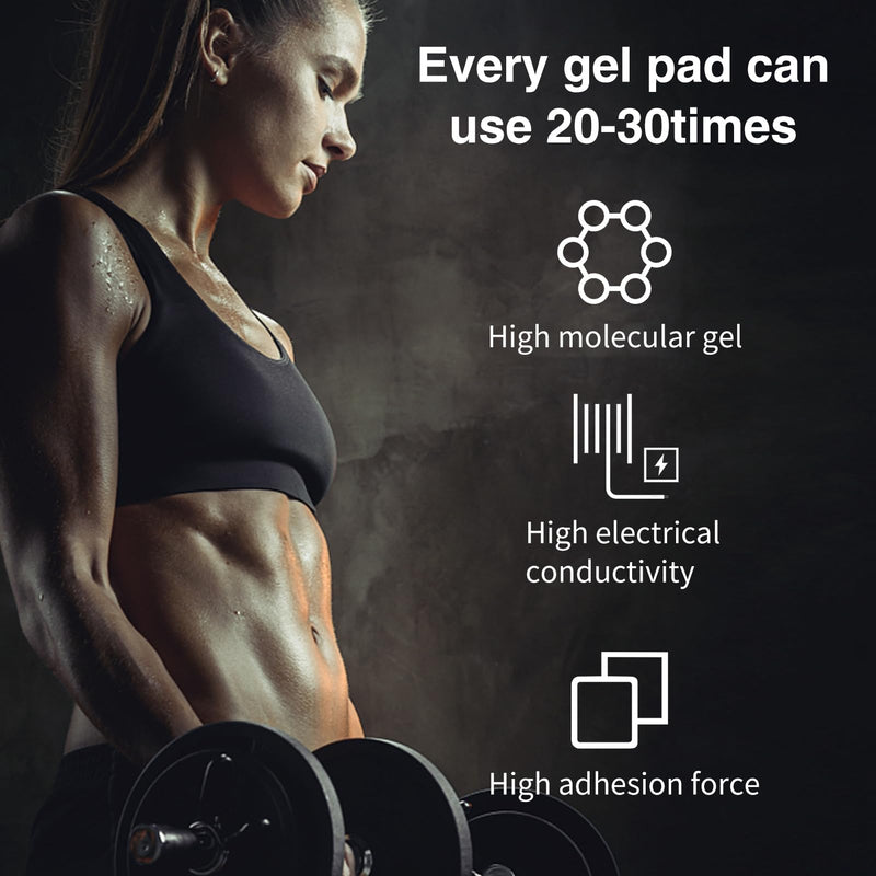 [Australia - AusPower] - PAMASE 50/80 Pcs Gel Pads for Abs Stimulator - Replacement Pads for Abdominal Muscle Trainer, Reusable Ab Workout Toner Belt Accessory abs pads-50pcs 