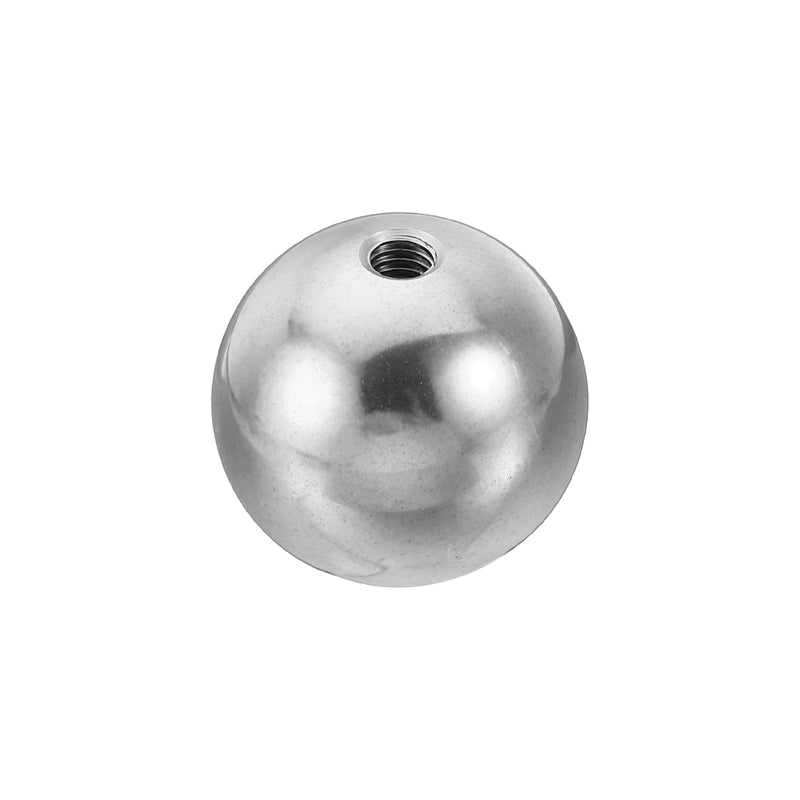 [Australia - AusPower] - PATIKIL M6x32mm Ball Nuts Knob, 1 Pack Female Thread 304 Stainless Steel Round Blind Hole Screw Cap Cover for Lighting Machinery DIY Decoration, Silver 