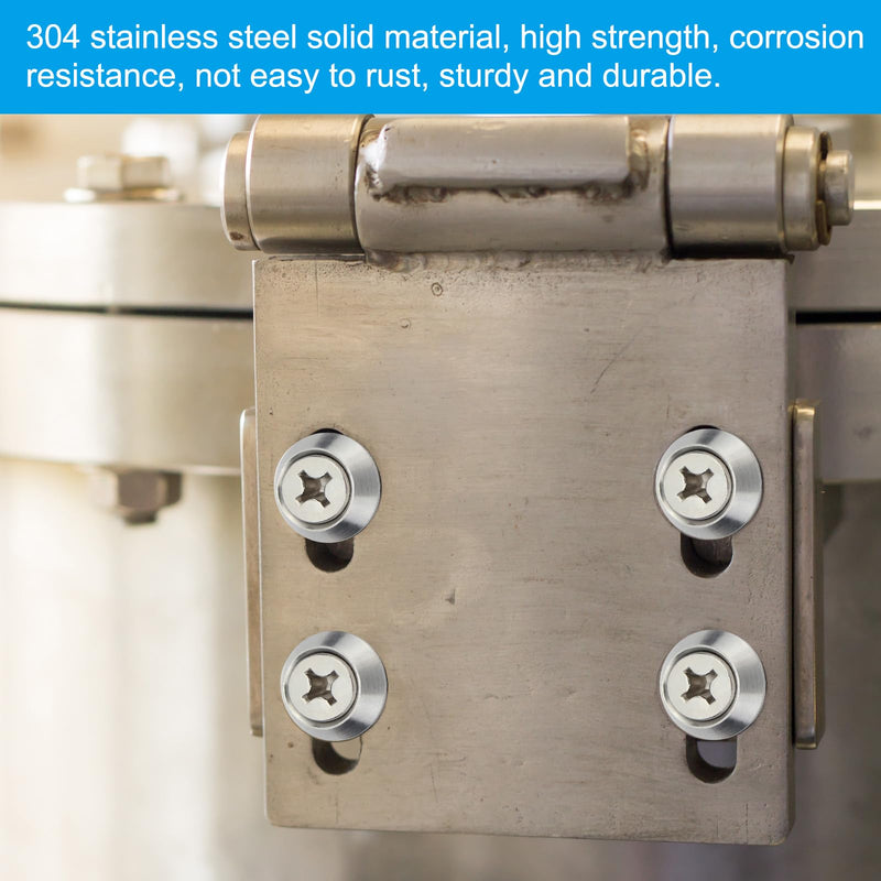 [Australia - AusPower] - PATIKIL M4 Finish Countersunk Washer, 50pcs 16mm Dia. 3.2mm Tall Solid 304 Stainless Steel CNC Cup Washer Flat Screw Head Gasket for Constructions, Taper M4 x 16mm x 3.2mm 50 