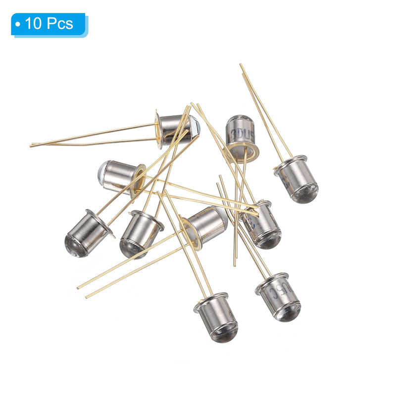 [Australia - AusPower] - PATIKIL 5mm Photodiode, 10 Pack Photo Transistors Photodiodes Light Sensitive Diode Sensors Round Lens for Electronic Project 