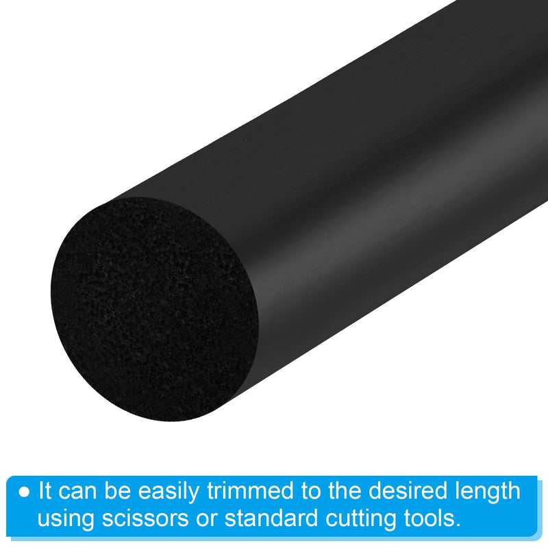 [Australia - AusPower] - PATIKIL 3/4 Inch x 3.3 Feet Backer Rod, Foam Rope Caulk Crack Joint Filler Roll Seal Weather Strip for Home Construction, Black 
