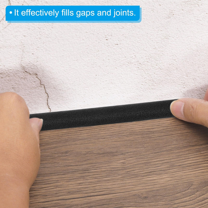 [Australia - AusPower] - PATIKIL 3/4 Inch x 6.6 Feet Backer Rod, Foam Rope Caulk Crack Joint Filler Roll Seal Weather Strip for Home Construction, Black 