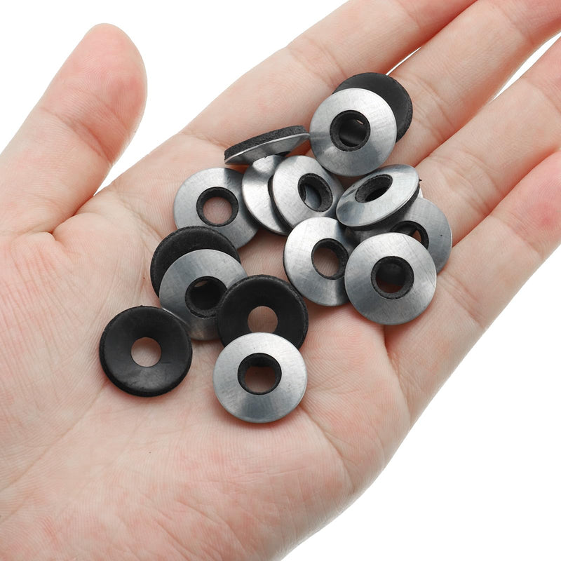 [Australia - AusPower] - PATIKIL 1/4"x5/8" EPDM Bonded Sealing Washers, 100 Pieces Galvanized Neoprene Rubber Backed Screw Gasket for Industrial Home Machinery Ships Roof (#14x1/4") 1/4"x5/8" 