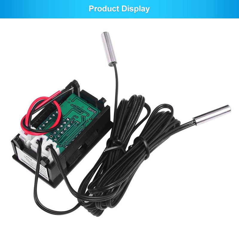 [Australia - AusPower] - PEMENOL Red + Blue Dual Display Digital Thermometer Digital thermometer with NTC waterproof metal sensor 