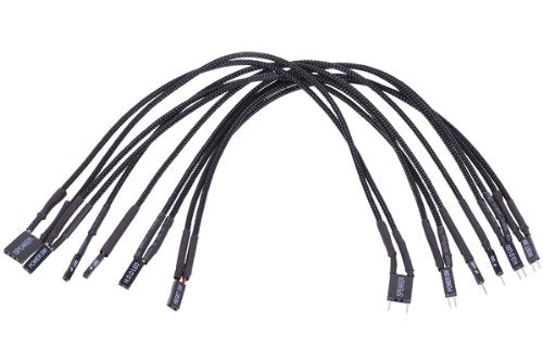 [Australia - AusPower] - Phobya Front Panel Extension Cables, 30cm, Black 