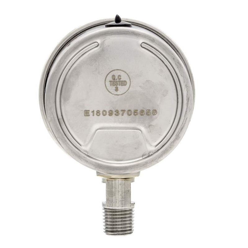 [Australia - AusPower] - PIC Gauges 301DFW-254W Bottom Mount Dry Pressure Gauge w/ SS Case/Internals/Bezel, PC Lens, 2.5" Dial, 0/20000 psi Range, 1/4" Male NPT 0 - 20,000 PSI 