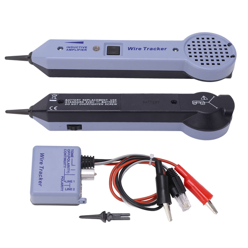 [Australia - AusPower] - Wire Tracer Kit, Cable Toner Detector with Audible and VisualSignal Indication for Diagnose Common Problems in Telephone Data Internet Communication Cables Ect 