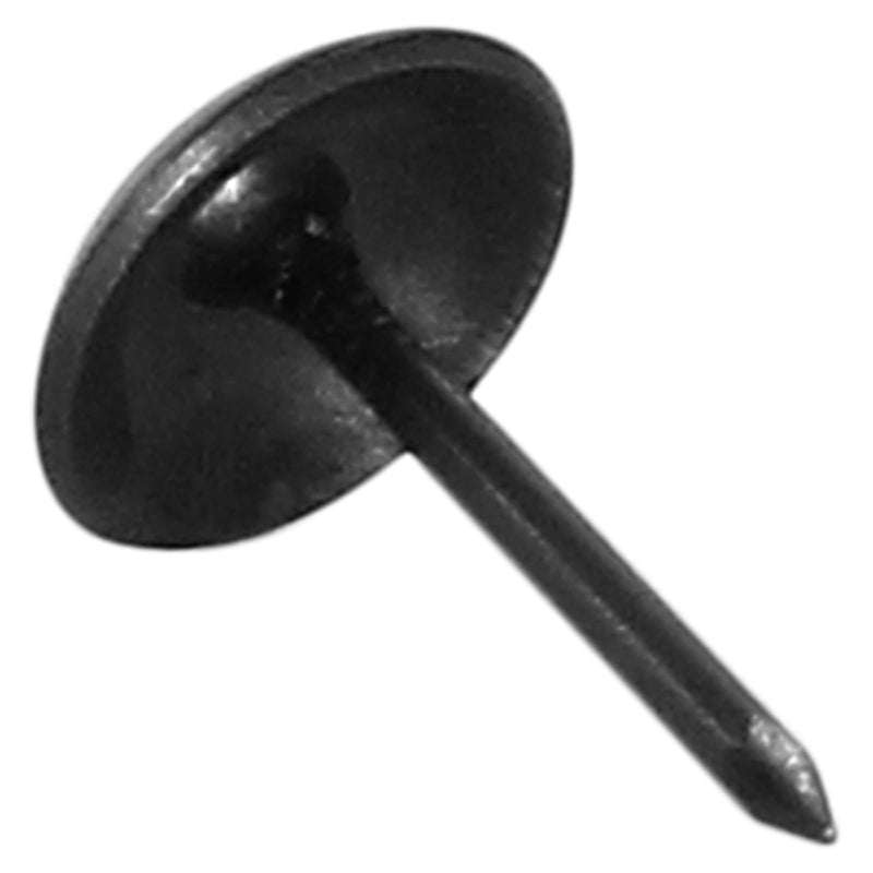 [Australia - AusPower] - Piutouyar 200 Pcs Black Upholstery Tacks Antique Metal Thumb Tacks Round Head Upholstery Pins for Upholstered Furniture Cork Board DIY Projects or Home Decor 9 x 15mm 9x15mm 