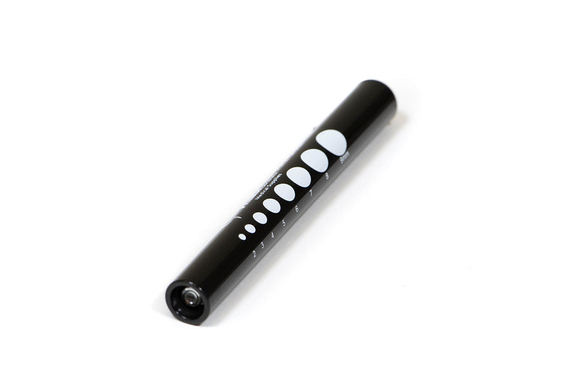 [Australia - AusPower] - Primacare DL-9224 Pack of 6 Disposable Diagnostic Penlight with Imprinted Pupil Gauge, Lightweight and Moulded Plastic Body Medical Pen Light for Nurse, Student, Doctors EMT, Multicolor 