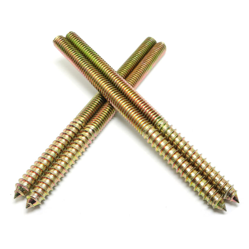 [Australia - AusPower] - 8pcs Self-Tapping Screw Hanger Bolts 5/16"-18 x 5" Hanger Bolts Double Headed Bolts for Furniture Wood Joint 