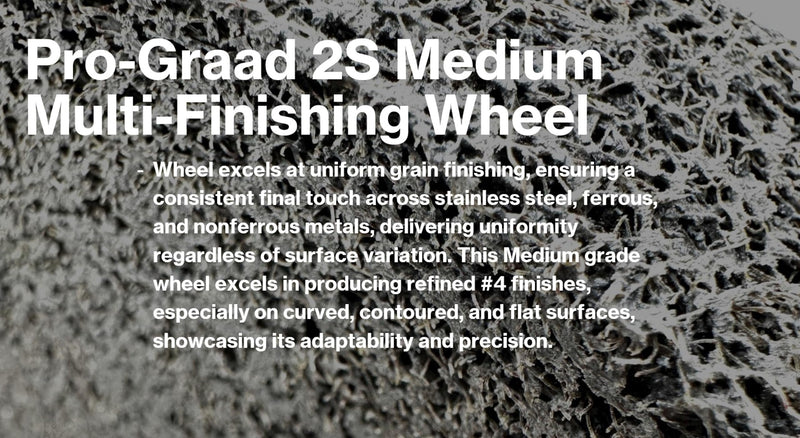 [Australia - AusPower] - Multi-Finishing Wheel – 6” x 1” x 1” 2S Medium Grit Silicon Carbide - Stainless Steel Finishing Convolute Wheel 13171 – for #4 Finish - 1 Pack 6" x 1" x 1" 2S Medium 