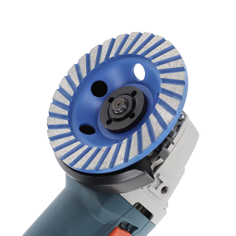 [Australia - AusPower] - Prodiamant Fan Grinder Diamond Grinding Wheel, Professional Quality for Concrete, Natural Stone, Masonry, Screed, Universal Disc Grinder with Diamond Segment, blue 125mm 
