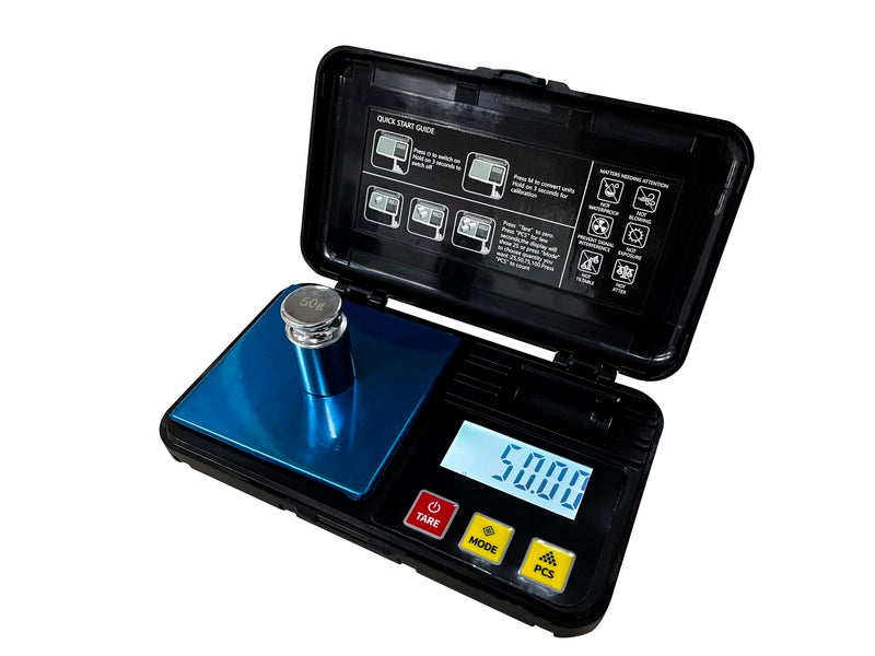 [Australia - AusPower] - High Precision Jewelry Scale with 50g Weights, Pocket Scale, 500 * 0.01g, for Gold, Jewelry, Coins, Herbs, Foods（500 * 0.01） 500*0.01 