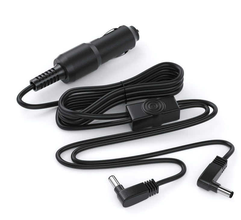 [Australia - AusPower] - Pwr+ Extra Long 11 Ft Car Charger for Sylvania FANGOR NaviSkauto WONNIE Headrest Dual Screen Portable DVD Player Dc Auto Adapter Power Supply Cord 