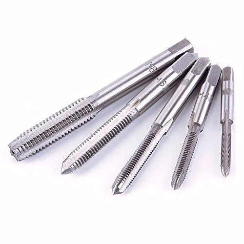 [Australia - AusPower] - QISF Tap and Die Set | Hand Tap | HSS | M3 M4 M5 M6 M8 | Tap with Adjustable T-Handle Tap Wrench | Tap Cutter & Die 