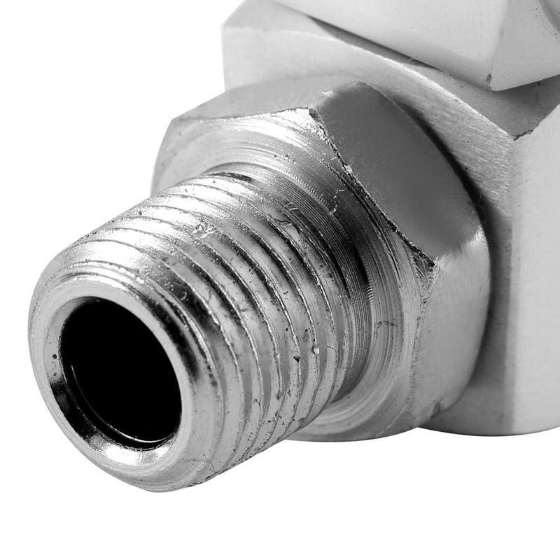 [Australia - AusPower] - Qiterr Pneumatic Swivel Joint 360 Universal Joint, 4 Pieces/Set Aluminium 1/4 Inch Universal Tool for Swivel Hose Adapter 360 Inch 