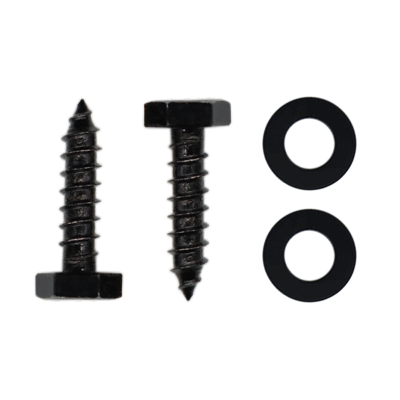 [Australia - AusPower] - 25PCS Stainless Steel Black Lag Bolts 1/4" x 1" Hex Lag Screws, Washers Included 1/4" x 1" (25PCS) 