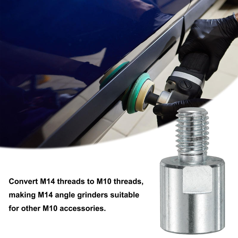 [Australia - AusPower] - QUARKZMAN M14 Female to M10 Male Adapter Polisher Adapter Connection Rotary Tool Connector Thread Adapter Conversion Tool for Polishing Wheel 