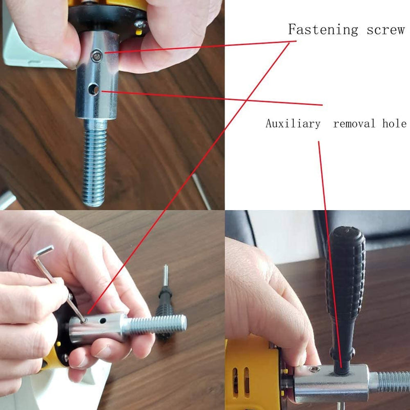 [Australia - AusPower] - QZATACAEN Shaft Mandrel Extension 1/2 Inch and 5/8 Inch / Motor Mandrel Thread Shaft Adapter for Polishing Sanding Discs / Suitable for Table Grinders head 1/2 
