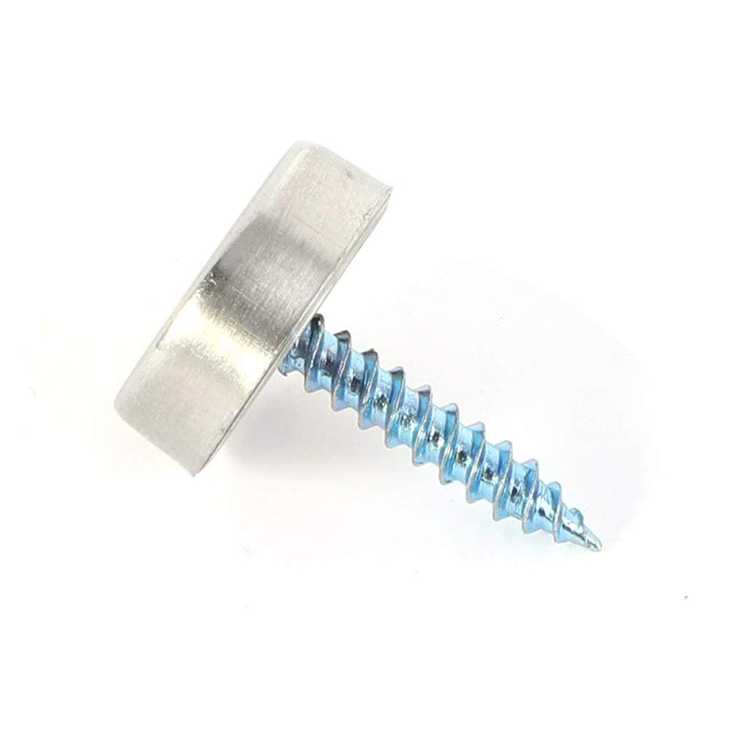 [Australia - AusPower] - Mirror Screw Cap 1" Dia Stainless Steel Decorative Nails Screw Cover Cap Fasteners -20pcs 25mm/1" Dia 
