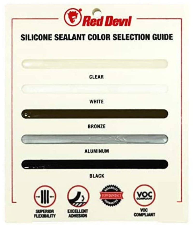 [Australia - AusPower] - Red Devil 0795 StormGuard 920 100% RTV Silicone Window and Door Sealant, A Water-Resistant Adhesive for Interior and Exterior Use, 2.8 oz. Tube, Clear, 1-Pack 1 - Pack 2.8 oz. 