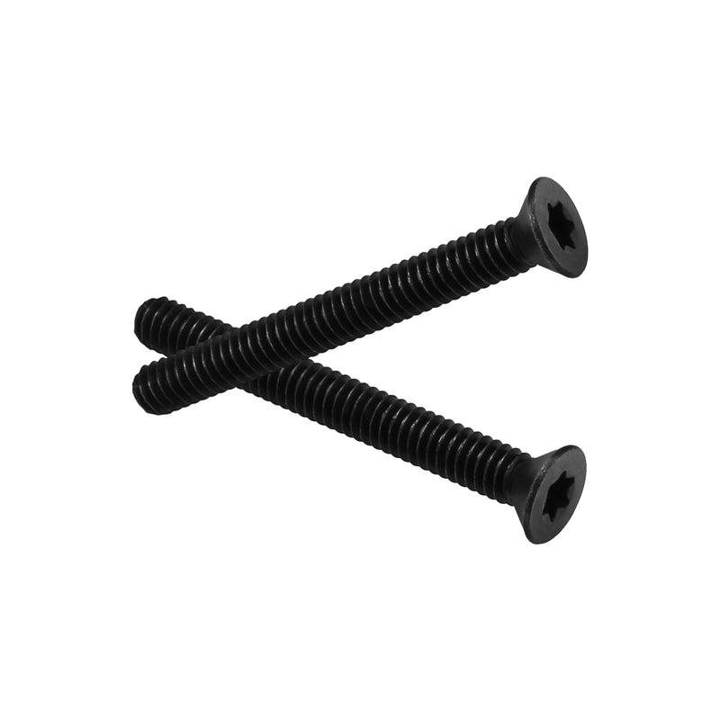 [Australia - AusPower] - 30pcs 1/4-20 x 2 1/4 Flat Head Floorboard Thread Cutting Screws, T-30 Drive, Type F, (Star - Six Lobe Drive), Black Phosphate Finish, Countersunk, Alloy Steel 