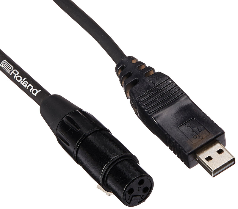 [Australia - AusPower] - Roland RCC-10-USXL Black Series Interconnect USB to XLR 10ft Cable, 10 feet (RCC10USXF) 