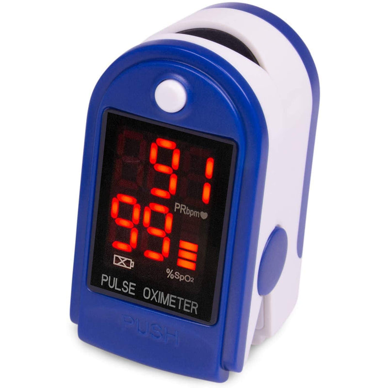 [Australia - AusPower] - Roscoe Medical Finger Pulse Oximeter Oxygen Saturation Monitor - Pulse Ox Fingertip o2 Monitor for Pediatric and Adult - Sports and Aviation Use Only 