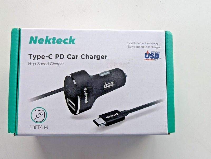 [Australia - AusPower] - Type C Car Charger, Nekteck Coiled Cord 27W 5.4A USB C Fast Charging Car Adapter Compatible with iPhone12/12Pro/11/11Pro/Xs Max, iPad, AirPods, Samsung Galaxy, OnePlus, TCL, LG, Google Pixel and More 