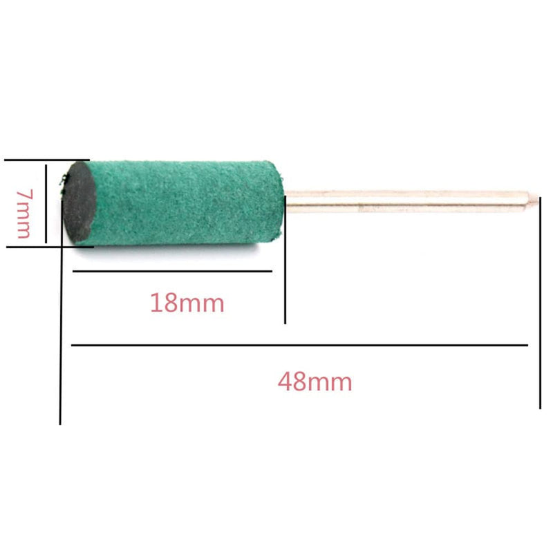 [Australia - AusPower] - 10 Pieces Rubber Polishing Head, Cylindrical Shape Polishing Cutter with 3mm Shank, Multifunctional Grinding Polishing Accessories Set for Rotary Tools (3 x 4mm) 