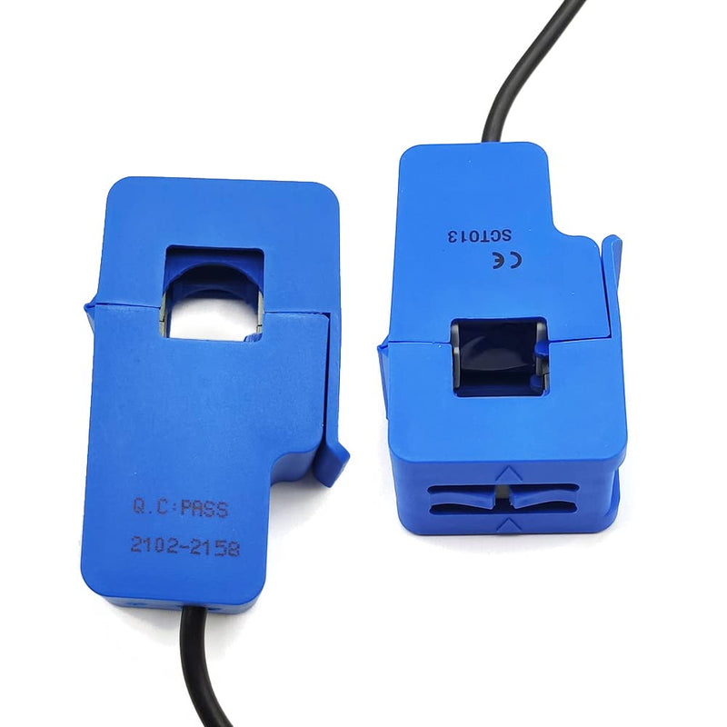 [Australia - AusPower] - 2Pcs SCT013 Non-invasive Split AC Core Current Transformer Sensor SCT-013-020 (20A 1V 1%) 20A 1V 1% 