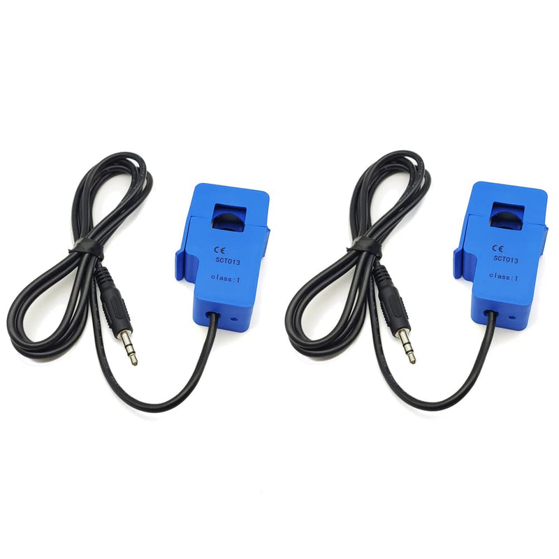 [Australia - AusPower] - 2Pcs SCT013 Non-invasive Split AC Core Current Transformer Sensor SCT-013-020 (20A 1V 1%) 20A 1V 1% 