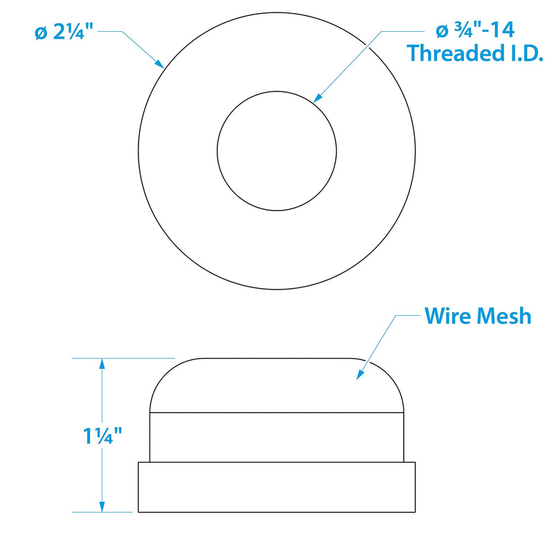 [Australia - AusPower] - Seachoice Stainless Steel Mesh Strainer, 3/4 in. 