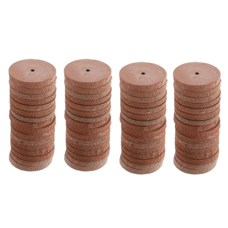 [Australia - AusPower] - 100pcs Dental Silicone Rubber Polishing Wheels, Rotary Tool Lab Jewelry Polishing Disc Brown Color 