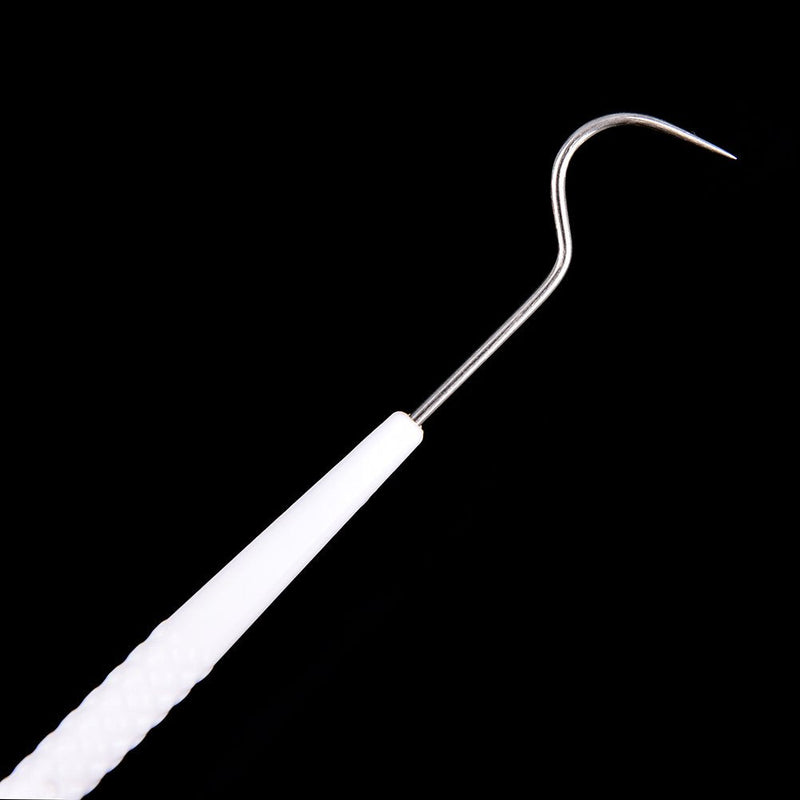[Australia - AusPower] - 100pcs Disposable Dental Explorers Sterilized Double Ends Probe Hook Pick Stainless Steel Explorer 