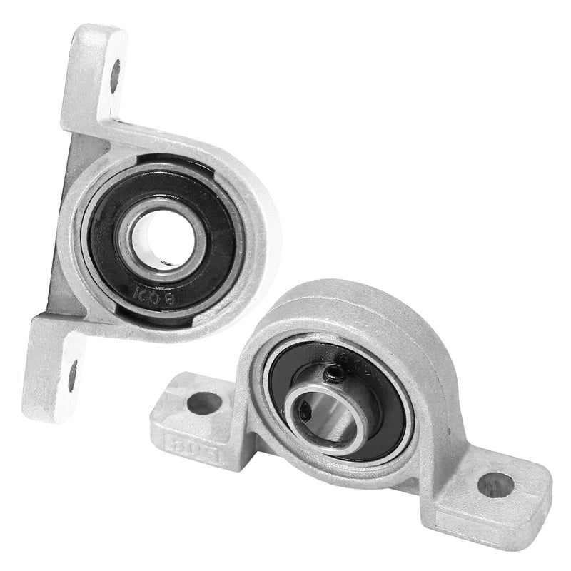 [Australia - AusPower] - KP08 Pillow Block Bearing Flange Bearing, 0.31 inch / 8mm Aluminum Alloy Bearing Self Aligning Bearing, Replacement Bearings Mounted Bearings for Machine 8mm / KP08 
