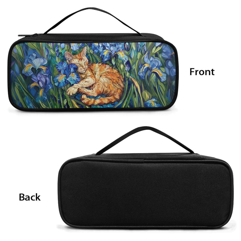 [Australia - AusPower] - Van Gogh Cat Stethoscope Case Large Protective Stethoscope Casewith Handle Shockproof Hard Organizer Storage Bag Medical Assistant Accessories Van Gogh Cat 