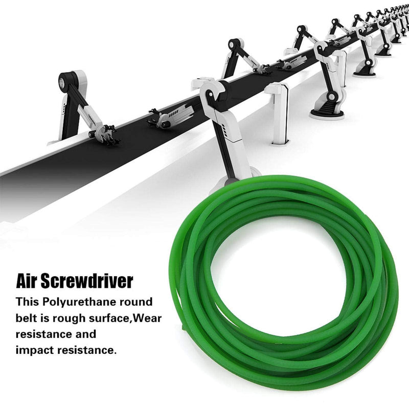 [Australia - AusPower] - Polyurethane Round Round Belt Polyurethane Belt Conveyor Belt Conveyor for Drive Transmission(5mm*10m) 5mm*10m 