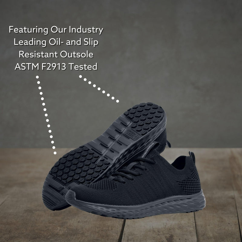 [Australia - AusPower] - Shoes for Crews Everlight Womens Non Slip Work Shoes Sneakers Walking Water Resistant zapatos para mujer Food Service Nurse 8 Black 