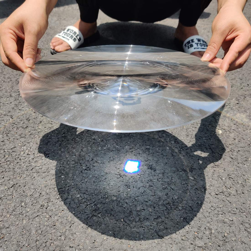 [Australia - AusPower] - 2-Pack Large Fresnel Lenses ?300mm(11.81") Focal Length 200mm Acrylic Magnifier for Solar Heating,Solar Cooking,Visual Education. (Focal Length 200mm) 