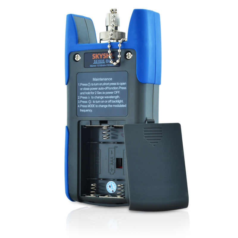 [Australia - AusPower] - 1310nm 1550nm SM Optical Fiber Light Source Tester with SC FC ST LC UPC Adapter (SS103S-11) OLS/1310&1550nm 