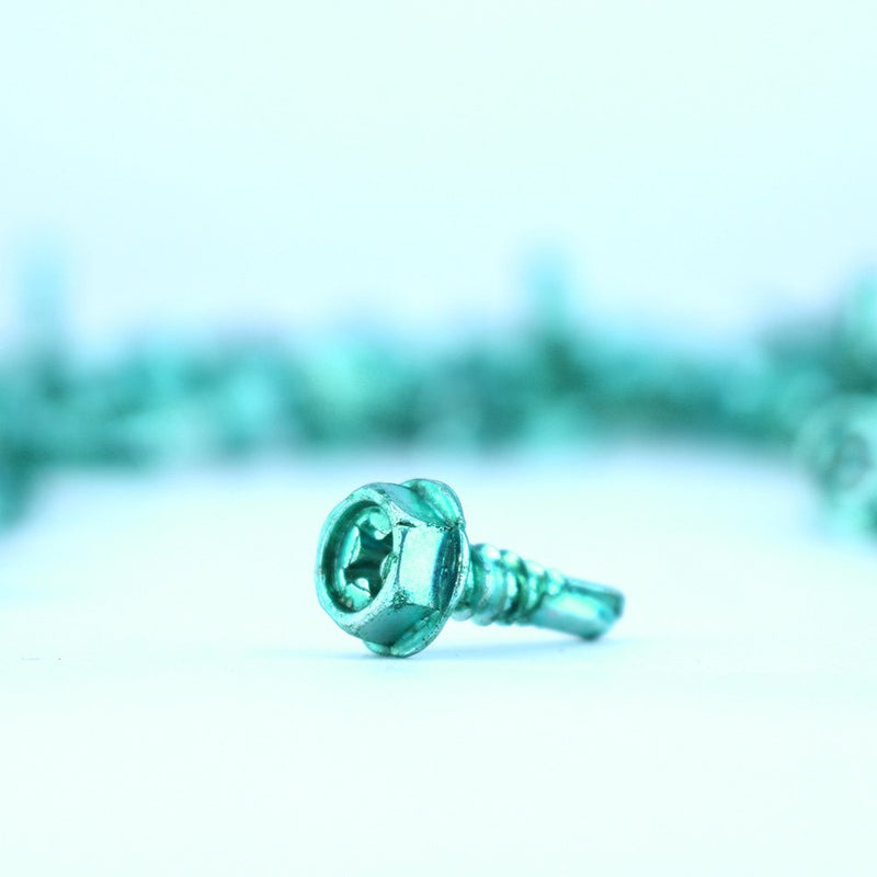 [Australia - AusPower] - Skywalker #10 Self-Tapping Hex/Phillips/Slotted/Square Head Ground Screws (Box of 100 in Green) 