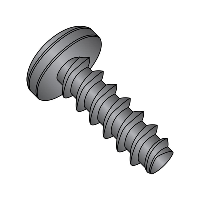 [Australia - AusPower] - Small Parts 0610LPPB Steel Thread Rolling Screw for Plastic, Black Oxide Finish, Pan Head, Phillips Drive, #6-19 Thread Size, 5/8" Length (Pack of 100) 