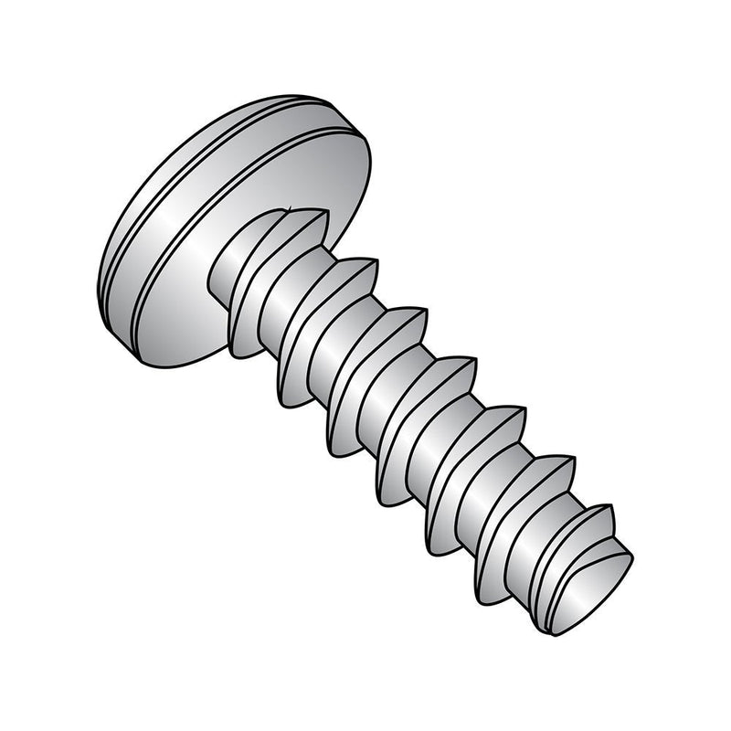 [Australia - AusPower] - Small Parts 1016LPP188 18-8 Stainless Steel Thread Rolling Screw for Plastic, Passivated Finish, Pan Head, Phillips Drive, #10-14 Thread Size, 1" Length (Pack of 25) 