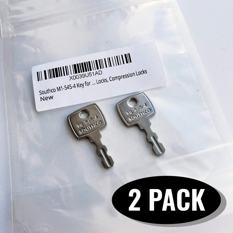 [Australia - AusPower] - Southco M1-545-4 Key for Push Locks, Compression Locks 